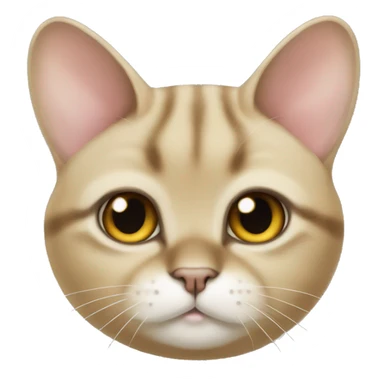 British golden chinchilla cat  sticker