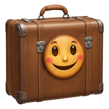 suitcase smiling  sticker
