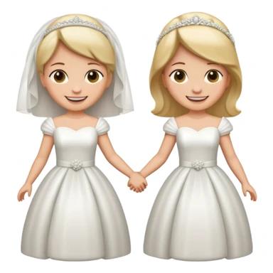 Two brides sticker