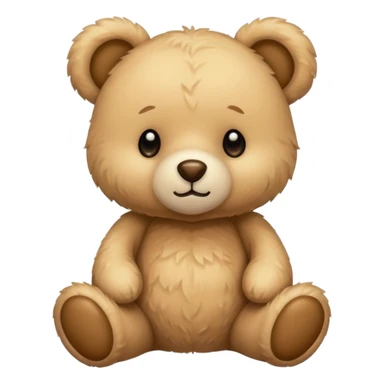 beige teddy bear sticker