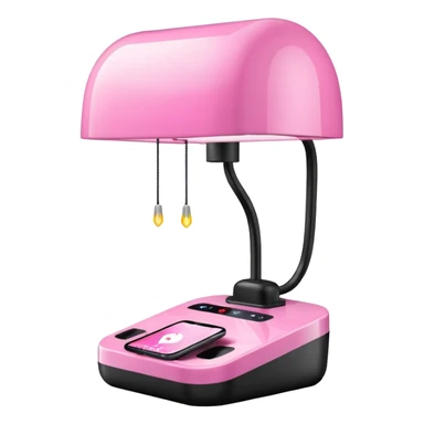Pink manicure lamp sticker
