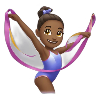 Rythmic Gymnastics with ribbon sticker