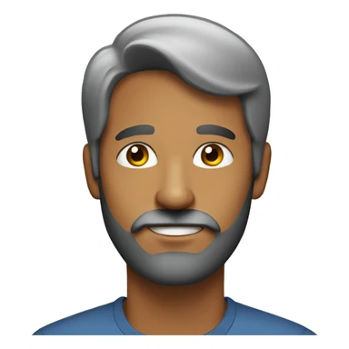 male portrait with beard indoors sticker