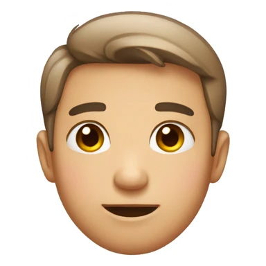 cute face emoji that blushes sticker