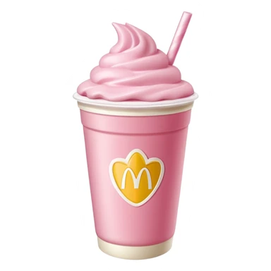 erdbeer milchshake mcdonalds sticker
