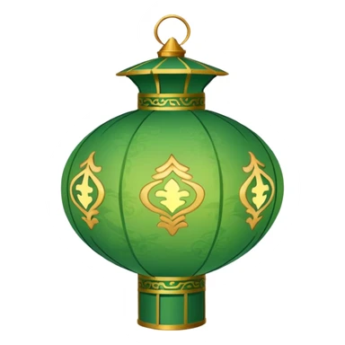green chinese lantern sticker