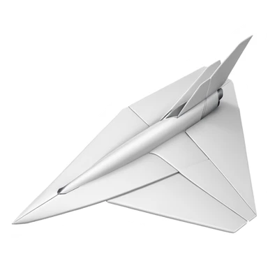 Paper plane sticker