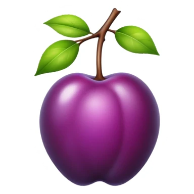 A plum  sticker