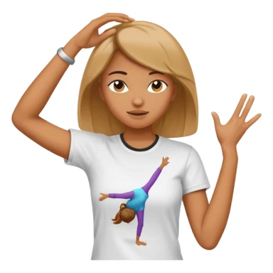  persona haciendo dab mujer sticker