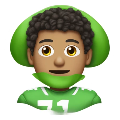 Patrick Mahomes dressed as Kermit the frog sticker
