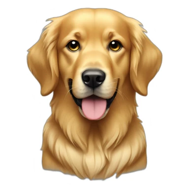 dj golden retriever sticker