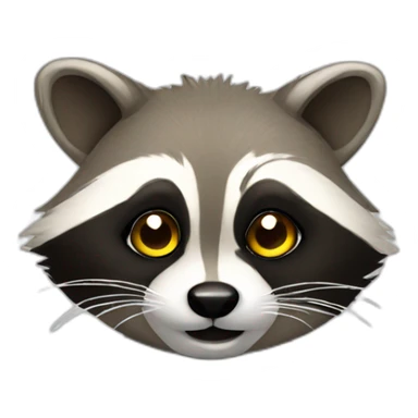 raccoon with lightbulb sticker