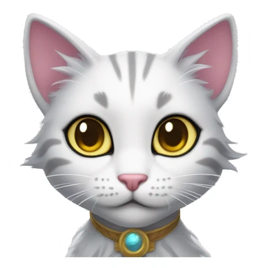 Yuumi the magical cat league of legenfs sticker