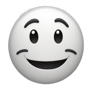 Classic emoji face with grin and teeth outside, like ":B" sticker