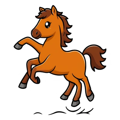 Horse jumping  sticker