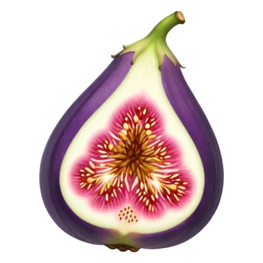 halved fig sticker