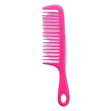 Pink shower comb sticker