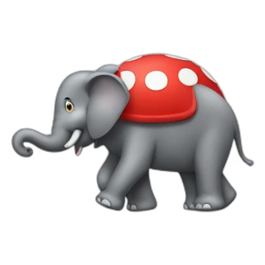 Mario as elephant  sticker