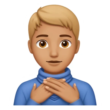 Person with hands around neck sticker