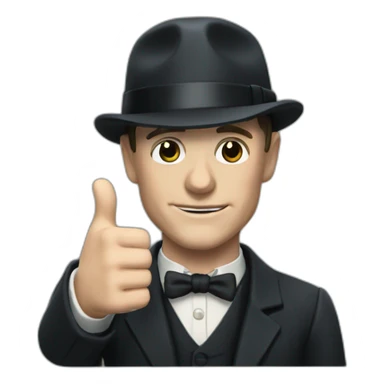 Thomas shelby giving a thumbs up sticker