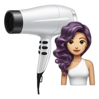 Hairdryer Babyliss whit woman sticker