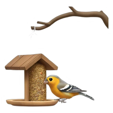 Bird feeder raided by squirrel sticker