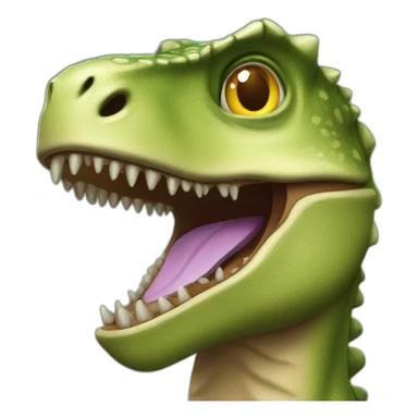 Chat sur un dinosaure sticker