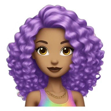 Rainbow high doll naomi sticker