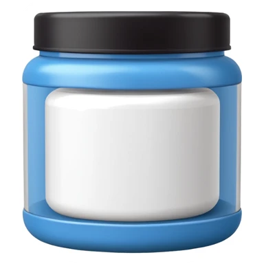 creatine powder jar sticker