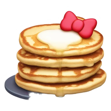 2d hello kitty as a pancake sticker