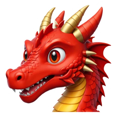 red dragon 4k sticker