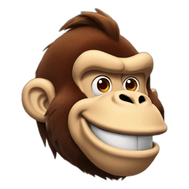 donkey kong smiling sticker