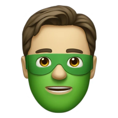green mask nim Carrey sticker