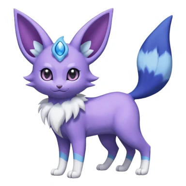 Purloin-Espeon-Meowstic-Fakémon-hybrid-creature (full body)  sticker