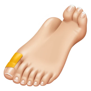 make a pretty looking foot with white french tips sticker