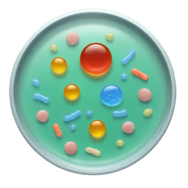 petri dish on a table sticker