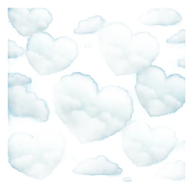 Cloud heart light blue sticker