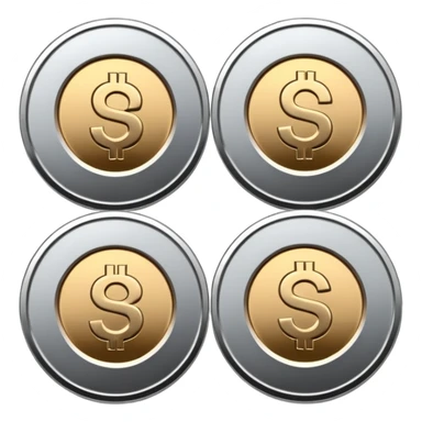 Indian rupees in coin sticker