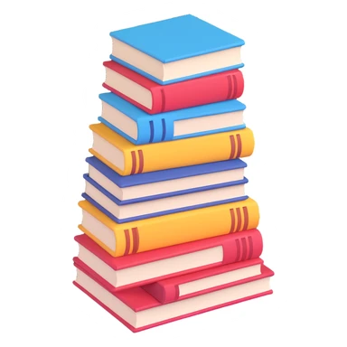 a huge pile of books sticker