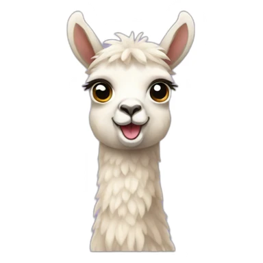 baby llama sticker