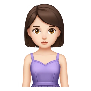 brunette girl wearing dress  sticker