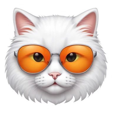 Cat with sunglasses sticker