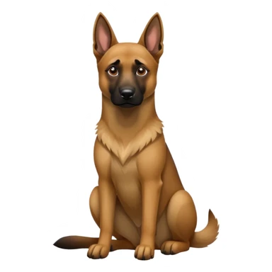 Belgian malinoise sit sticker