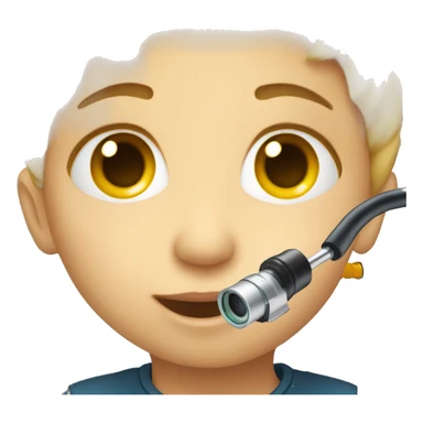 child with phonendoscope sticker