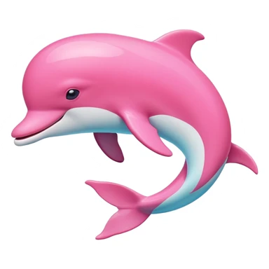 Pink dolphin  sticker