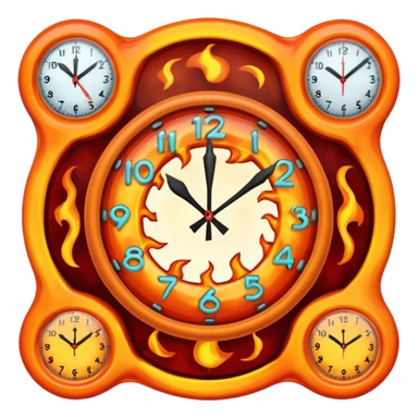 surreal hell, melting clocks, impossible geometry, dreamlike sticker