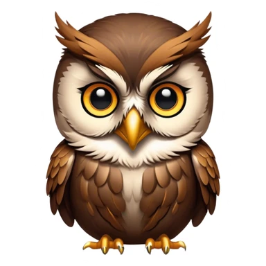 a duolingo owl outfitted like John Wick. sticker