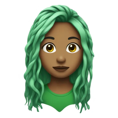 Gurl with green roots  sticker