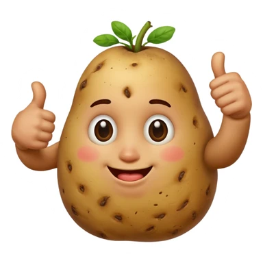 A Potato Doing a Thumbs up sticker