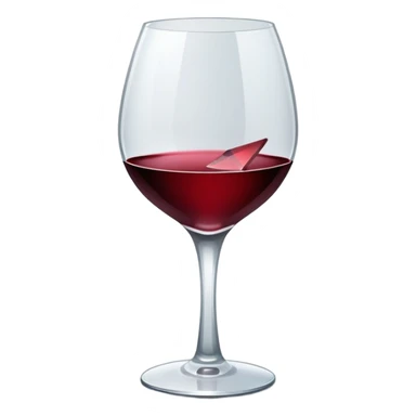 broken wine glass sticker